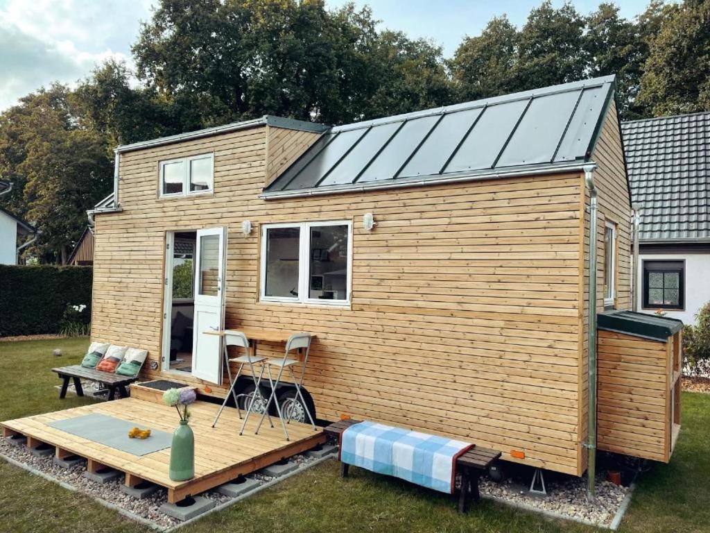 Tiny House Fleesensee Mit Eigenem Garten Und Nur Wenige Meter Vom Seeufer Göhren-Lebbin Kültér fotó
